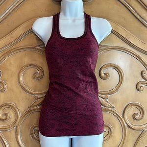 Lululemon red & black tank top